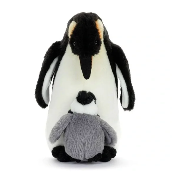 DEMDACO 9” Cuddly, Soft Plush Toy Stuffed Animal Mother & Baby Penguin NWT - Picture 7 of 9